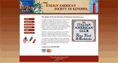 Desktop Screenshot of italianamericansocietykenosha.com
