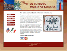 Tablet Screenshot of italianamericansocietykenosha.com